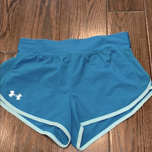 Under Armour Blue Athletic Shorts Moisture-Wicking Design size xsmall - Picture 3 of 3